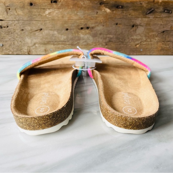 Cat & Jack•2•Rainbow Tie Dye•Selma Summer Slides•Comfy, Lightweight, Happy Feet - Picture 7 of 12